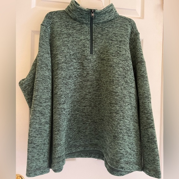 SOLD on another Platform! Lands End Women Fleece Green OEKO-TEX Quarter Zip 3X - Picture 1 of 10
